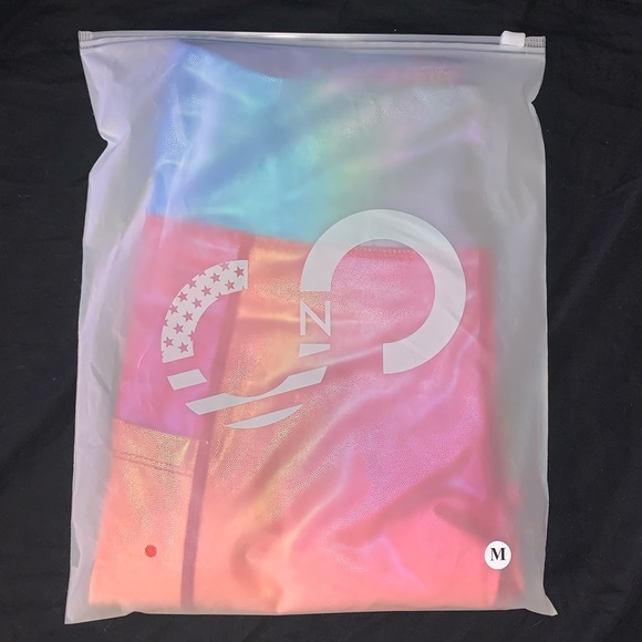 ‼️SOLD‼️ CNC Rainbow Shimmer Leggings - Picture 4 of 6